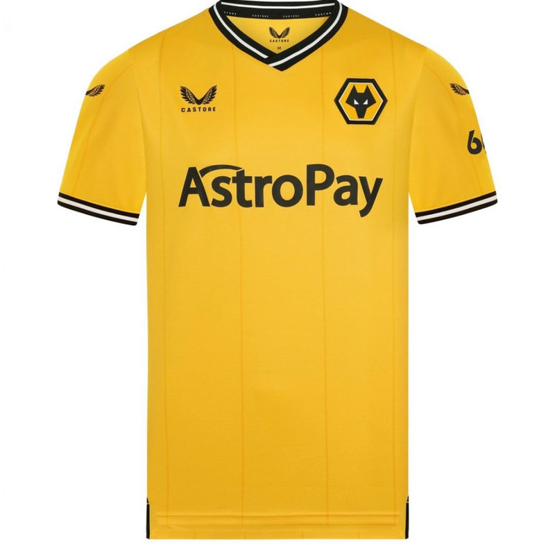 Wolves 2023-24 Home Shirt Gold