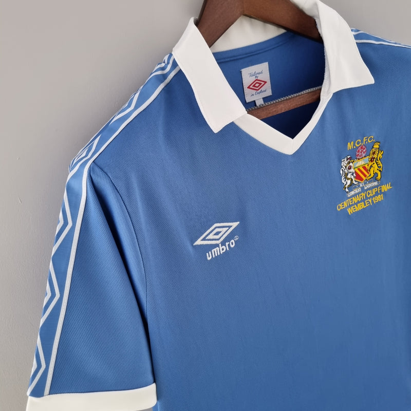 MANCHESTER CITY 1981 HOME FOOTBALL SHIRT