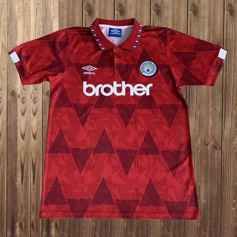MANCHESTER CITY 1990-92 RETRO FOOTBALL SHIRT – Kit Nation